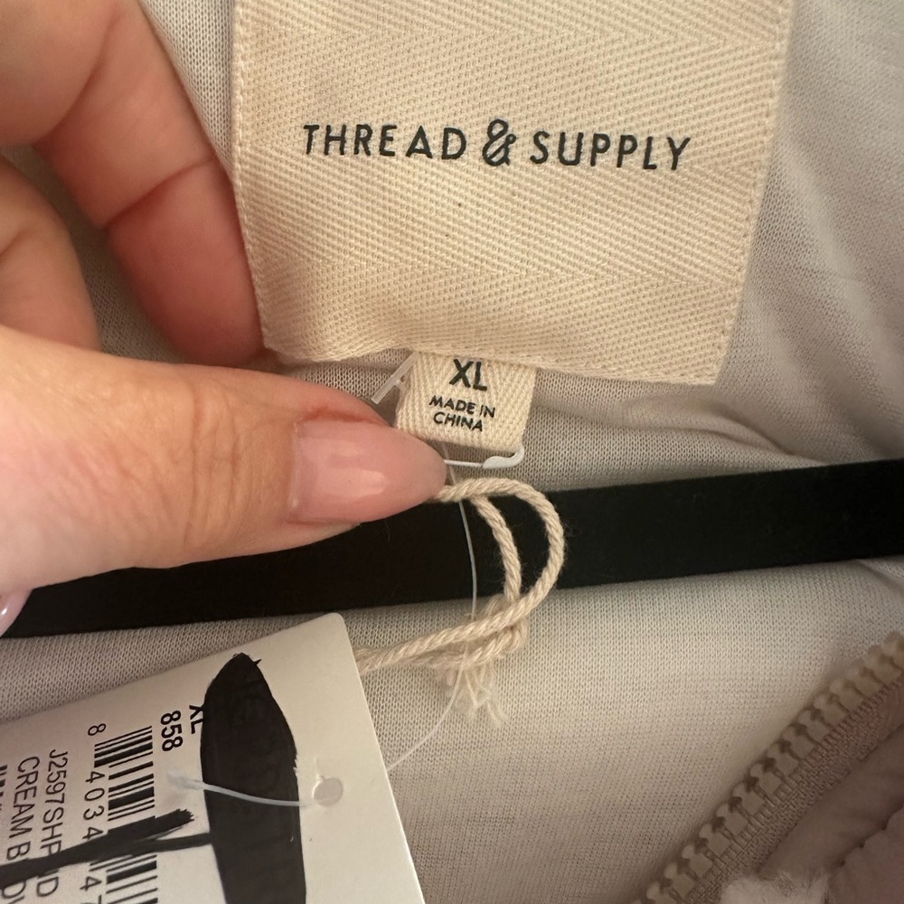 Thread & Supply Cream and Tan Vest - Picture 5 of 7